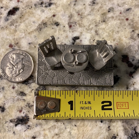 Pewter "Lunch Box" Keepsake Box by Clift - Made In USA - - Picture 2 of 7